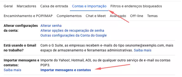 Como importar uma conta do Yahoo Mail para o Gmail